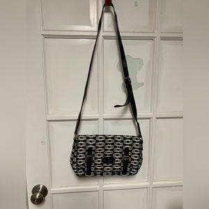 Kate Spade Black/White with Spades Cross Body Bag